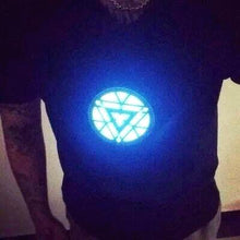 Load image into Gallery viewer, Acoustic Control LED Iron Man T-Shirt