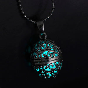 Self-Glowing Locket Style Pendant