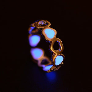 Colorful Glowing Bohemian Open Ring