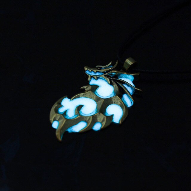 Glow in the Dark Dragon Necklace