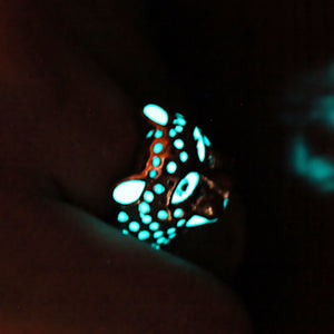 Glow in the Dark Panther Ring