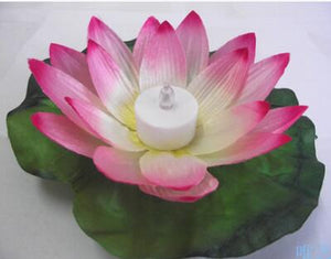 Multi-Color Waterproof Swimming Lotus Lamps (10 pcs)