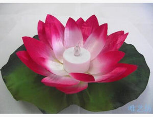Multi-Color Waterproof Swimming Lotus Lamps (10 pcs)