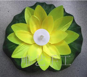 Multi-Color Waterproof Swimming Lotus Lamps (10 pcs)