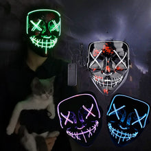 Load image into Gallery viewer, Glowing Halloween Masks