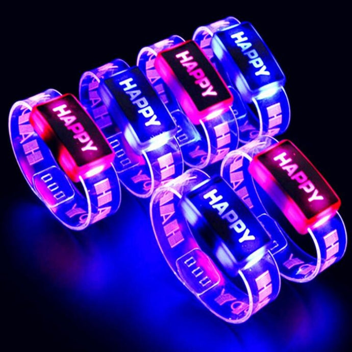 Glowing Happy Bracelets