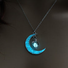 Load image into Gallery viewer, Fully Glowing Crescent Necklace