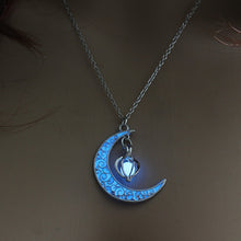 Load image into Gallery viewer, Fully Glowing Crescent Necklace