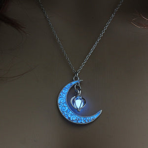 Fully Glowing Crescent Necklace