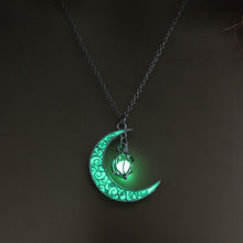 Load image into Gallery viewer, Fully Glowing Crescent Necklace