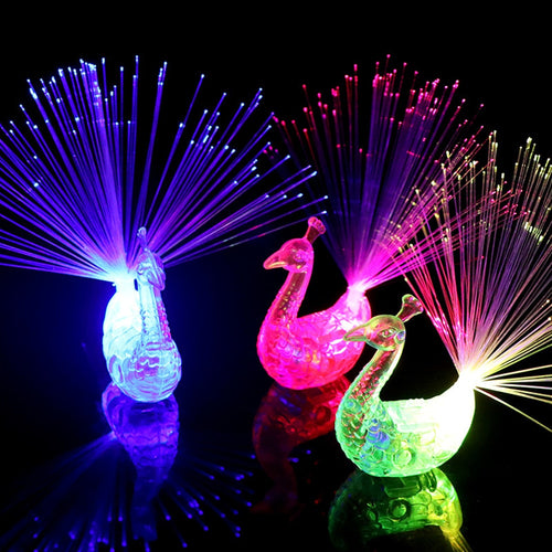 Glowing Peacocks