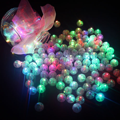 Colorful Ball Shaped Wireless Mini LED Lamps (100pcs)