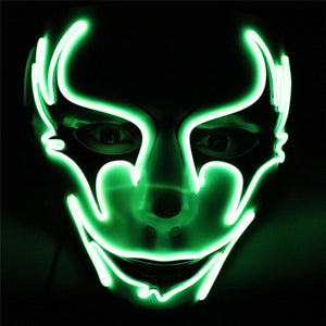 Glowing Scary Masquerade Masks