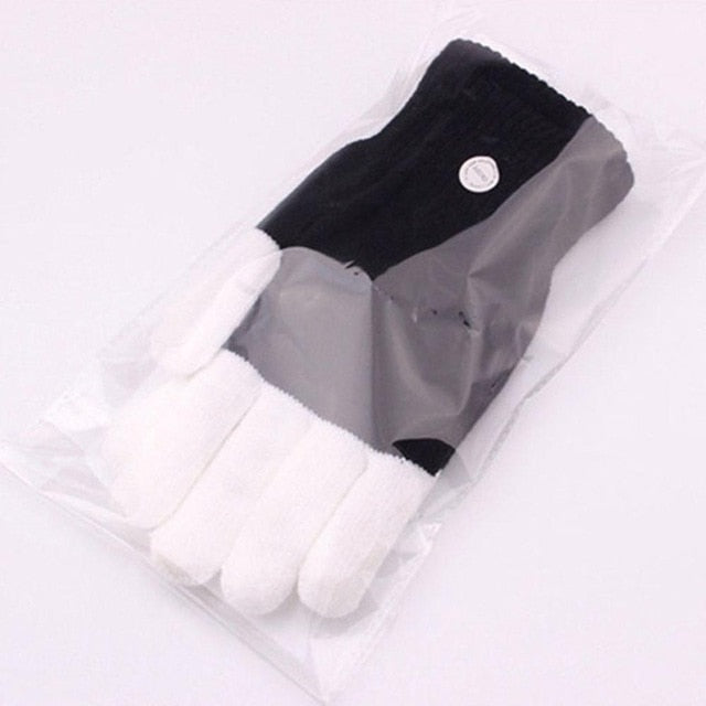 Black n White Glowing Gloves