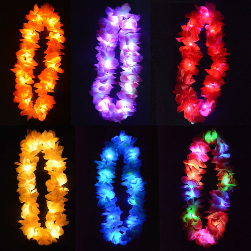 Glowing Hawaiian Flower Garland