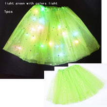 Load image into Gallery viewer, Princess Girl Skirt with Flashing Starlights