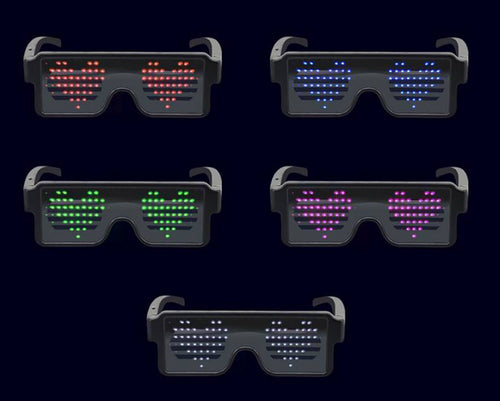 Party Glasses with Retro Graphical Display