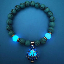 Load image into Gallery viewer, Glowing Stone Lotus Bracelet