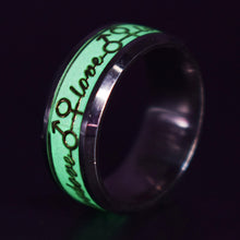 Load image into Gallery viewer, Stylish Fluorescent Stainless Steel Self-Glowing Rings