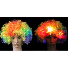 Load image into Gallery viewer, LED Glowing Curly Hair Party Wigs