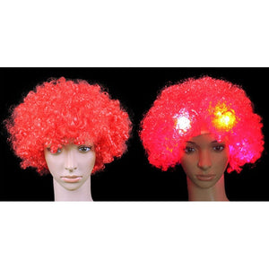 LED Glowing Curly Hair Party Wigs