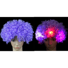 Load image into Gallery viewer, LED Glowing Curly Hair Party Wigs