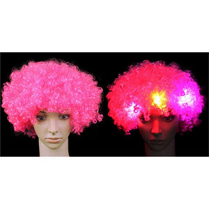 LED Glowing Curly Hair Party Wigs