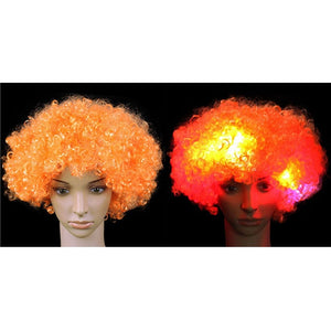 LED Glowing Curly Hair Party Wigs