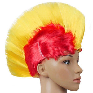 LED Multi-Colored Mohawk Punk Wig