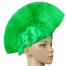 Load image into Gallery viewer, LED Multi-Colored Mohawk Punk Wig