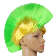 Load image into Gallery viewer, LED Multi-Colored Mohawk Punk Wig